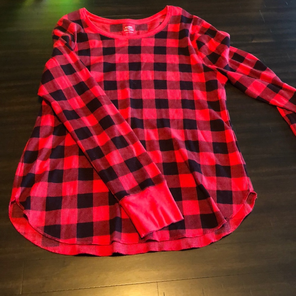 Woman’s XXL Old Navy red Buffalo check l/s
